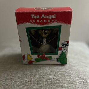 Festive Red and Green Angel Tree Topper Decor